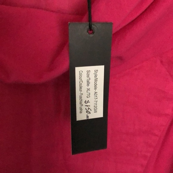 NWT:  Fuschia Cotton Sleeveless Dress - Picture 4 of 4